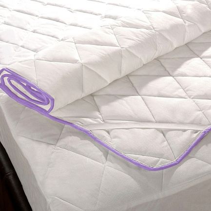 Protecție hipoalergenică pentru saltea cu elastic, tratată cu lavandă, 140x200cm, EasySleep Violet