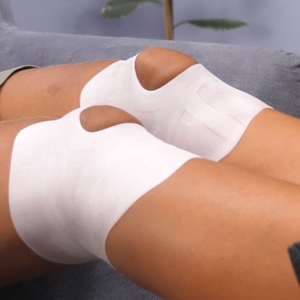 Set 2 bandaje din gel pentru articulația genunchiului, 17x13 cm