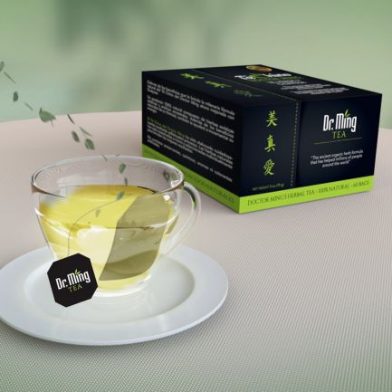 Set 4 cutii ceai de slăbit și detoxifiere Dr. Ming
