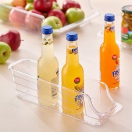Cutie din plastic pentru depozitarea și organizarea sticlelor în frigider